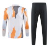 Sudadera De Entrenamiento Real Madrid Cremallera De Cuarto 2024-25 Blanca - Hombre